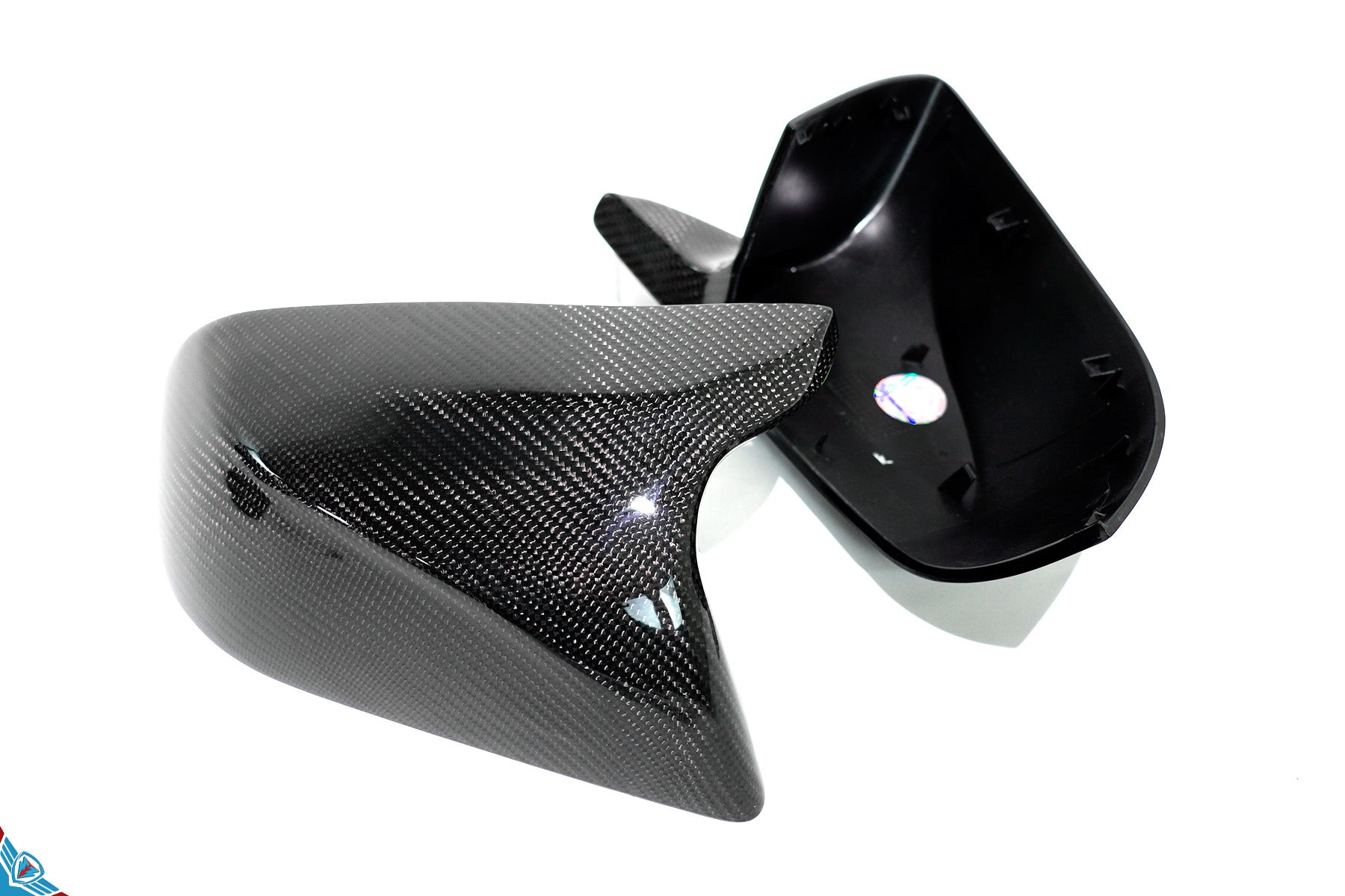 2017-2023 Tesla Model 3 (MK1) Bull Horn Carbon Fiber Mirror Covers | FYBR Aerodynamics