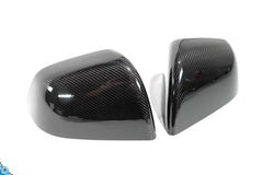 Tesla Model Y Full OEM Replacement DRY Carbon Fiber Mirror Covers [Various Finishes] | FYBR Aerodynamics