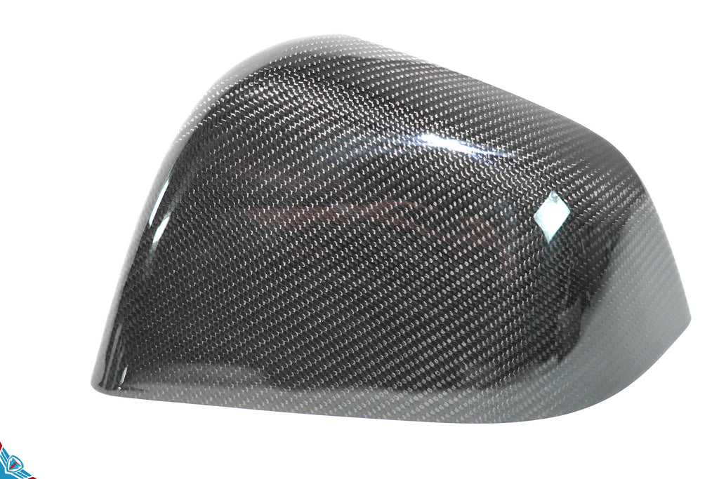2020-2026 Tesla Model Y (1st-Gen) OEM Style Dry Carbon Fiber Mirror Covers | FYBR Aerodynamics