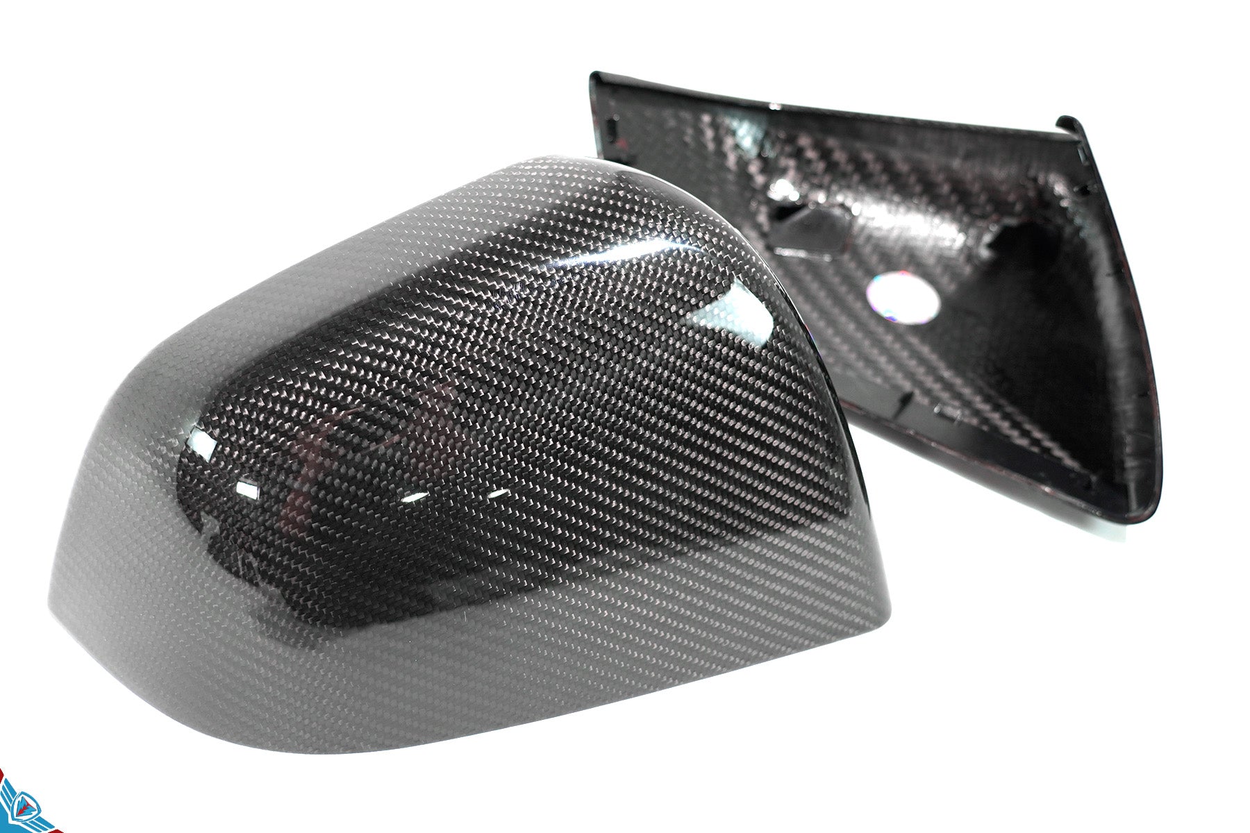 Tesla Model Y Full OEM Replacement DRY Carbon Fiber Mirror Covers [Various Finishes] | FYBR Aerodynamics