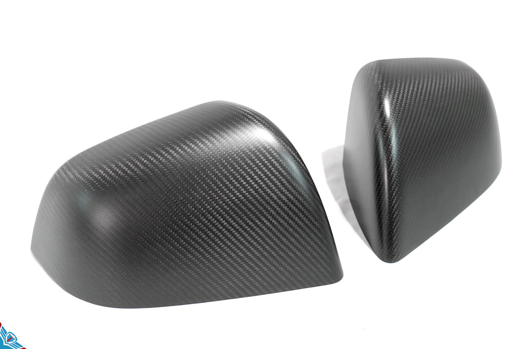 2020-2026 Tesla Model Y (1st-Gen) OEM Style Dry Carbon Fiber Mirror Covers | FYBR Aerodynamics
