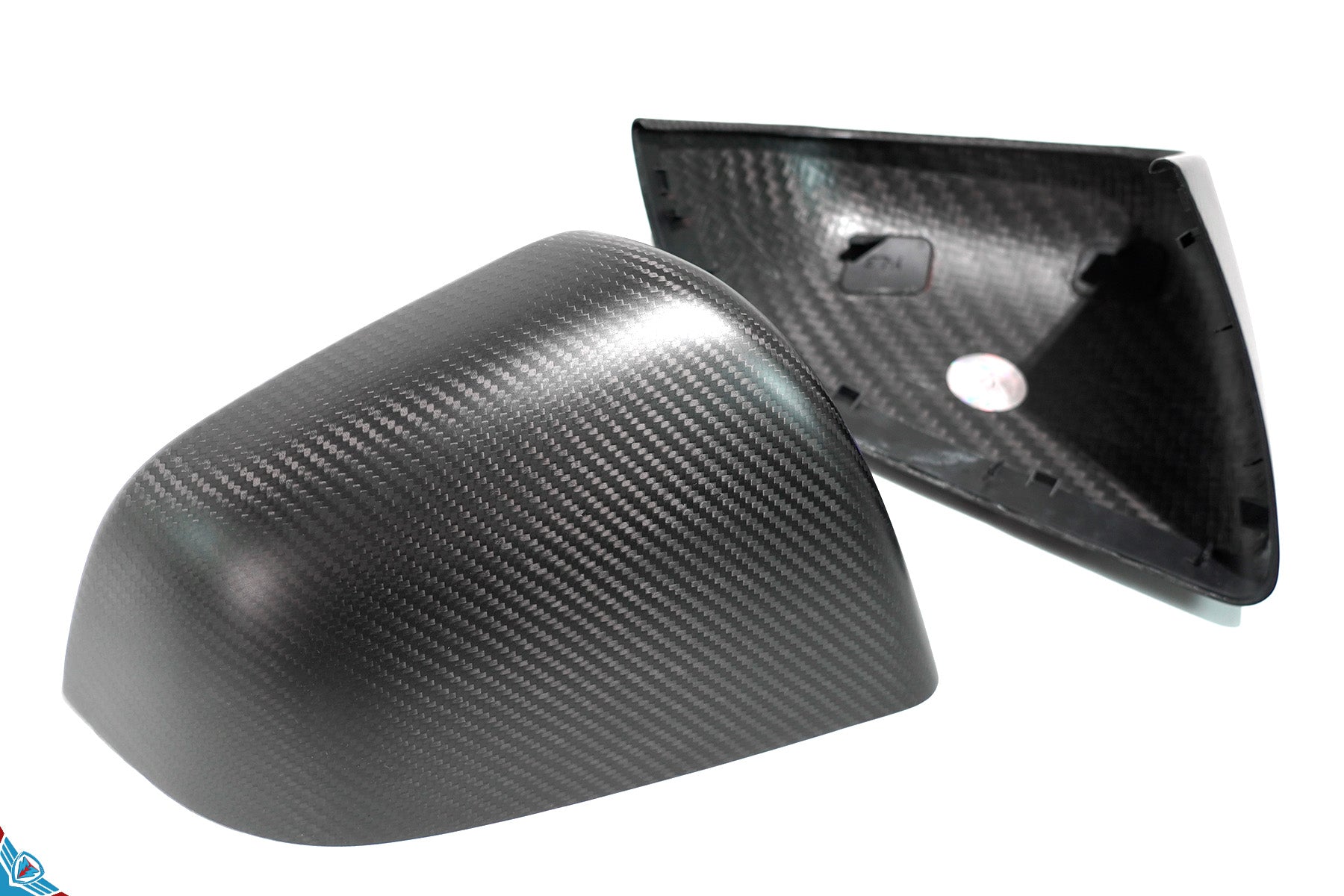 Tesla Model Y Full OEM Replacement DRY Carbon Fiber Mirror Covers [Various Finishes] | FYBR Aerodynamics