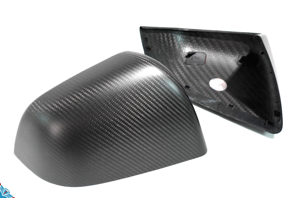 2020-2026 Tesla Model Y (1st-Gen) OEM Style Dry Carbon Fiber Mirror Covers | FYBR Aerodynamics