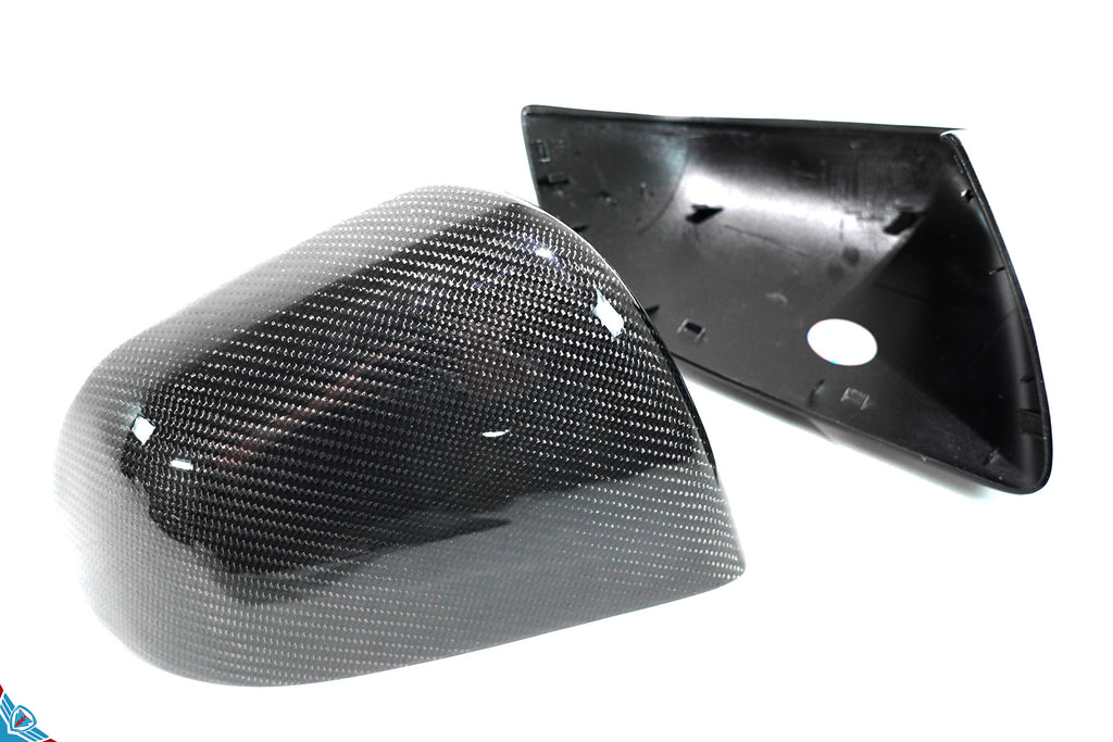 2020-2026 Tesla Model Y (1st-Gen) OEM Replacement Style Carbon Fiber Mirror Covers | FYBR Aerodynamics