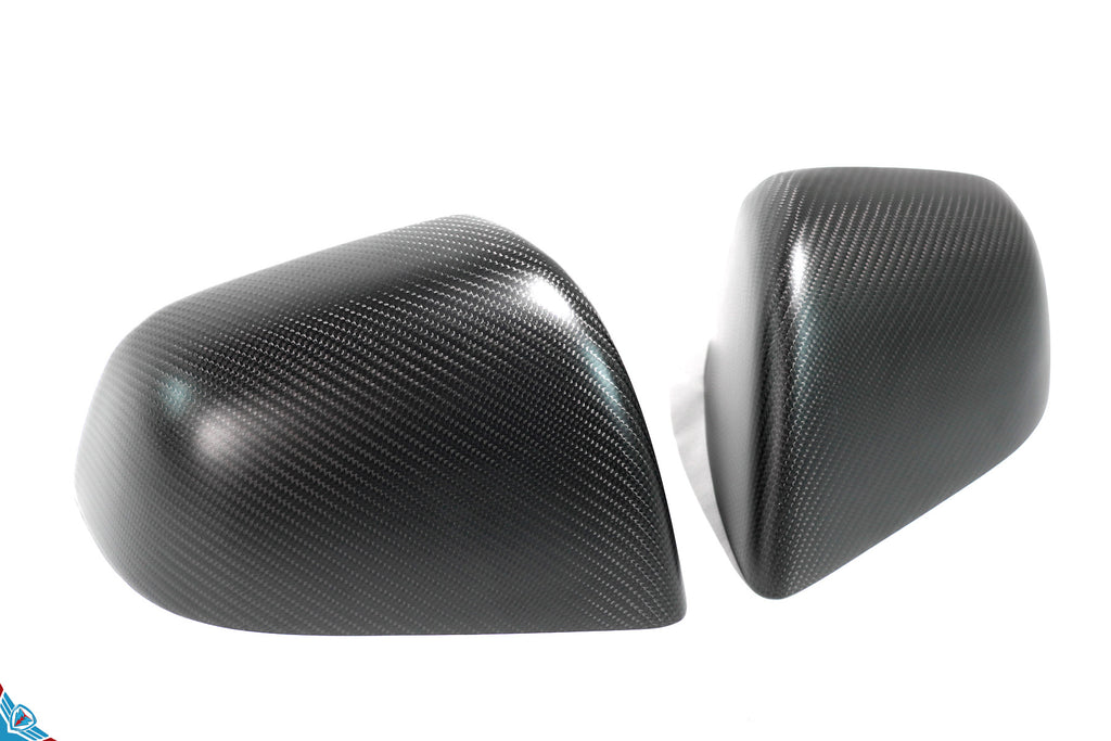 2020-2026 Tesla Model Y (1st-Gen) OEM Replacement Style Carbon Fiber Mirror Covers | FYBR Aerodynamics