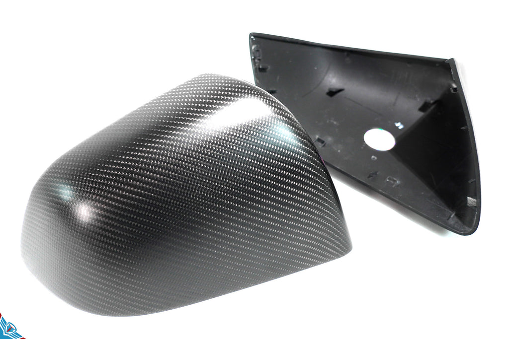 2020-2026 Tesla Model Y (1st-Gen) OEM Replacement Style Carbon Fiber Mirror Covers | FYBR Aerodynamics