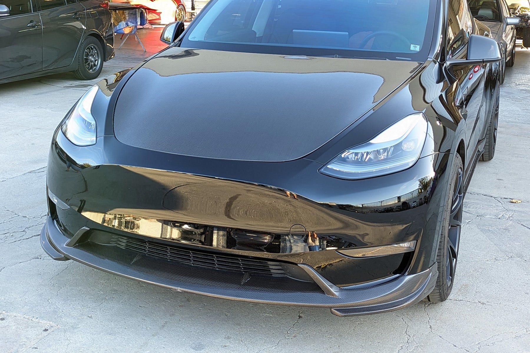 Tesla Y Carbon Front Upgrade