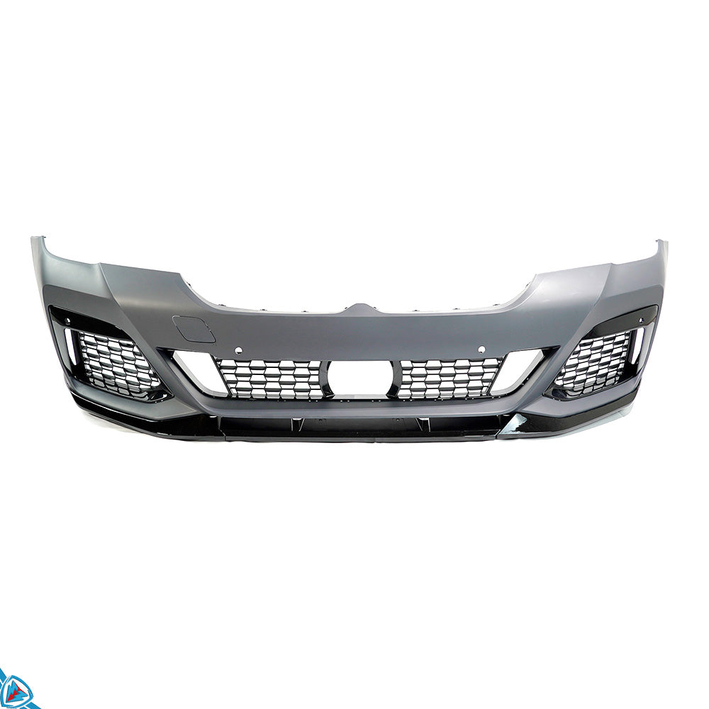 2021-2023 BMW 5 Series LCI (G30/G31) M Performance Style Gloss Black Front Lip | E3Tuning