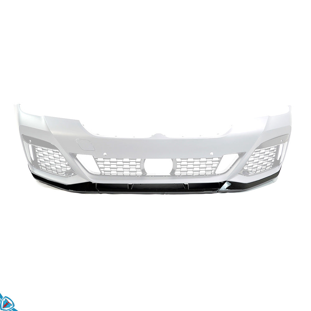 2021-2023 BMW 5 Series LCI (G30/G31) M Performance Style Gloss Black Front Lip | E3Tuning