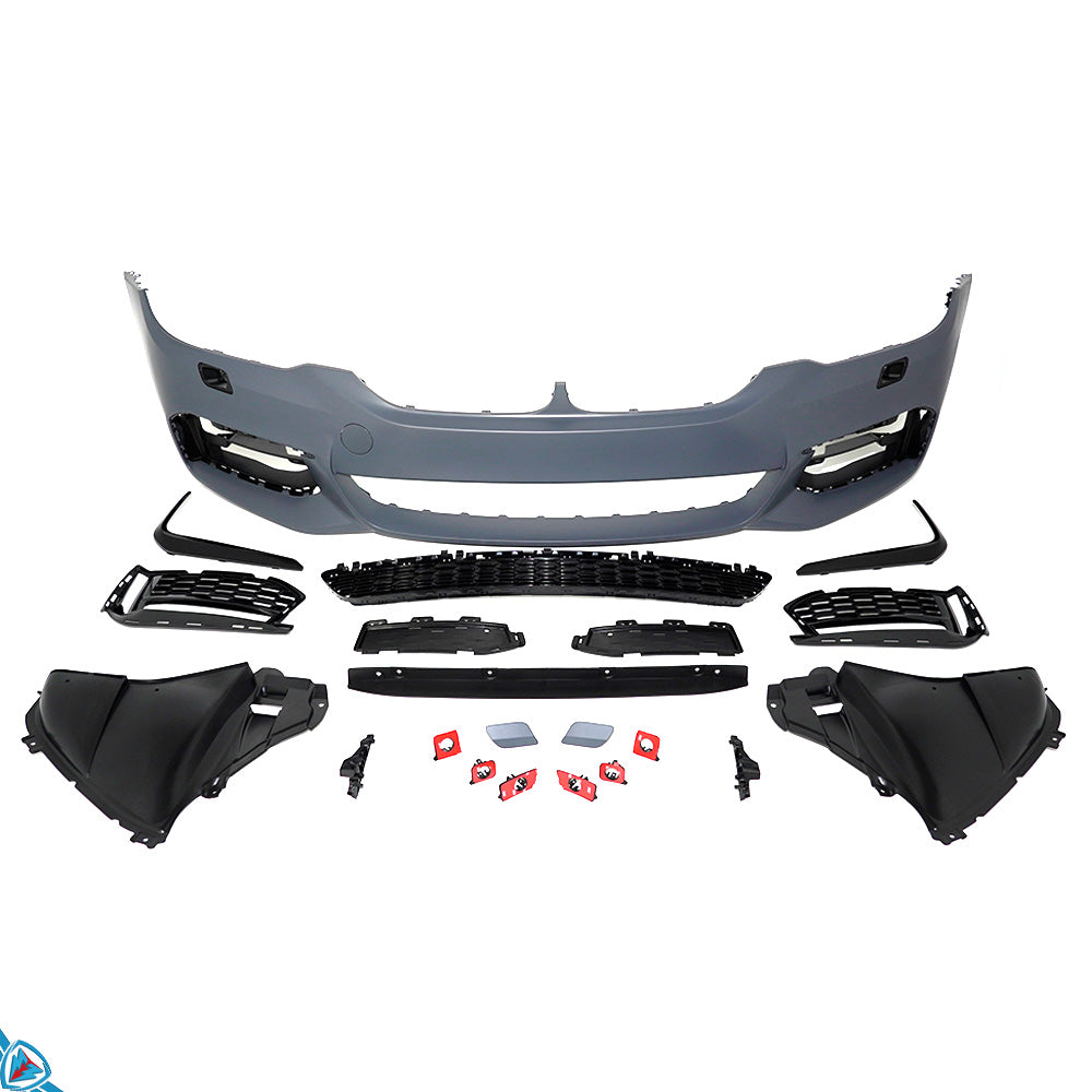 2017-2020 BMW 5 Series Pre-LCI (G30) M Sport Style Polypropylene Front Bumper Conversion Kit | E3Tuning