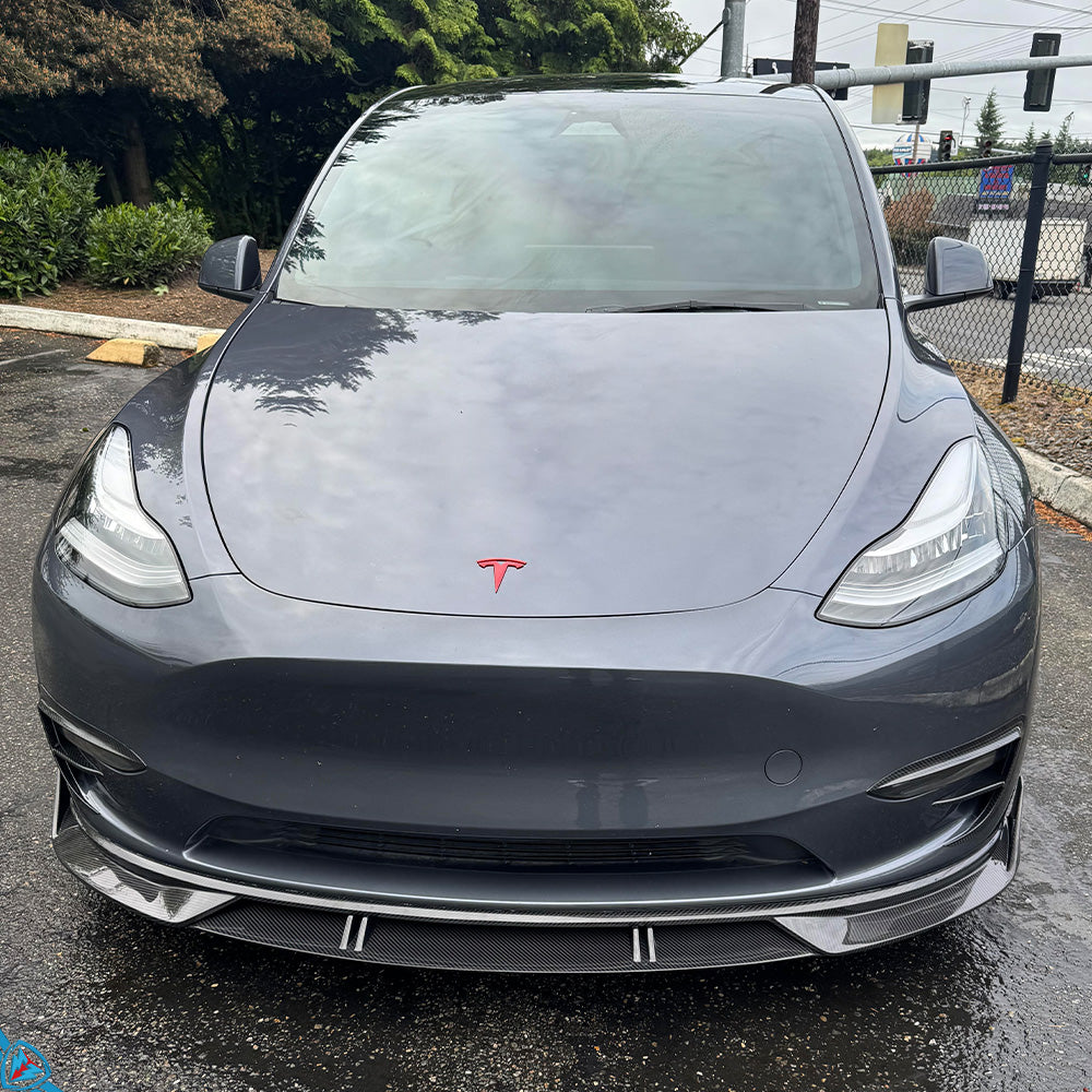 Tesla Model Y (MK1) EVF Dry Carbon Fiber Front Lip