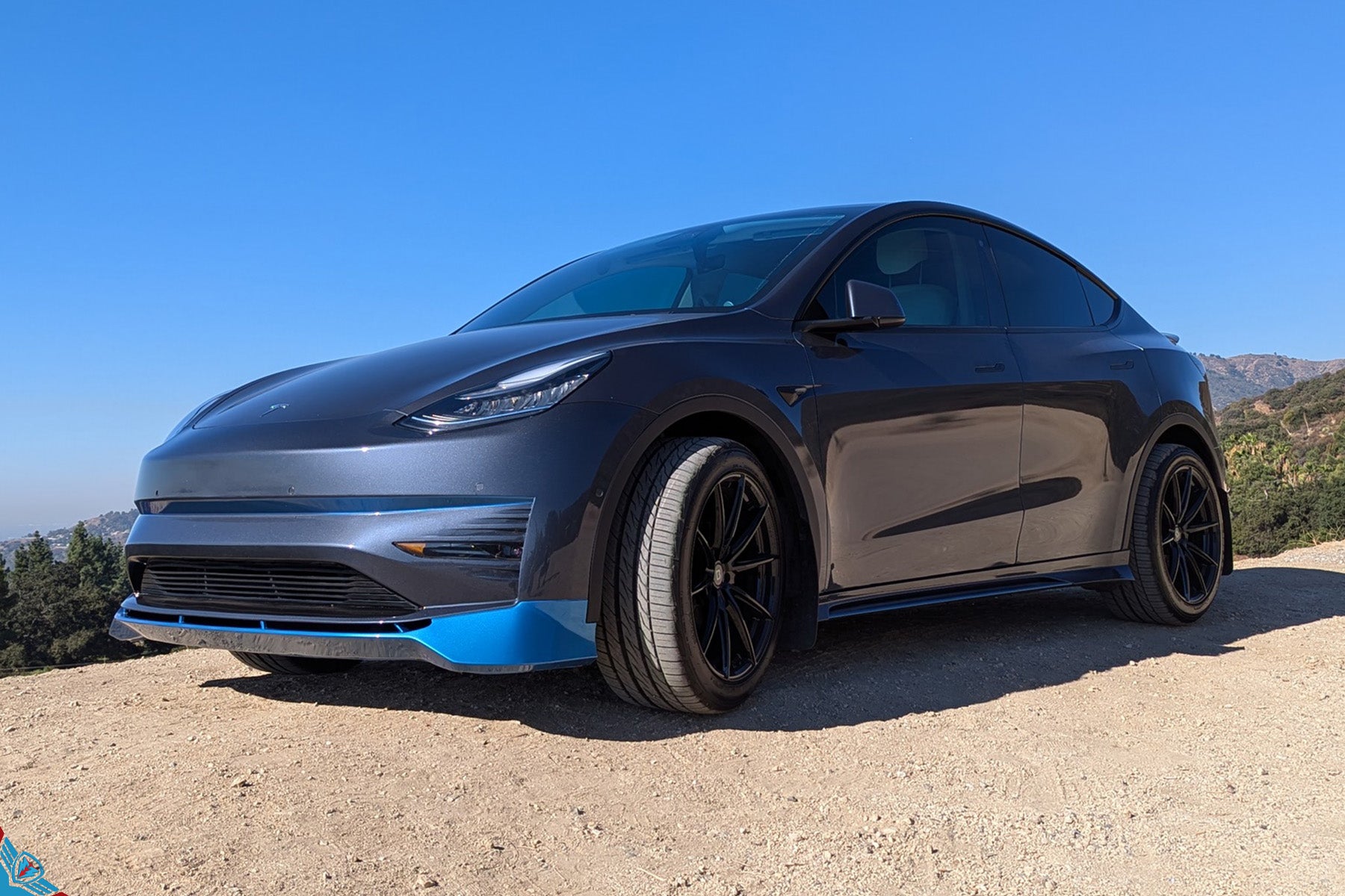 CUSTUNING Tesla Model Y Front Facia Upgrade (Front Bumper + Lip) Main image