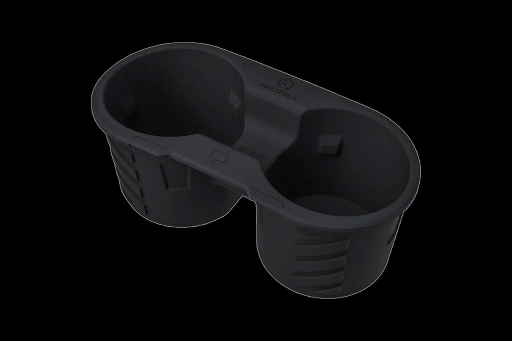 2017-2024 Tesla Model 3 & Model Y (MK1) Interior Accent Silicone Center Console Cup Holder | HALOBLK