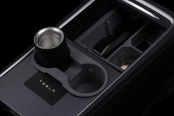 2017-2024 Tesla Model 3 & Model Y (MK1) Interior Accent Silicone Center Console Cup Holder | HALOBLK