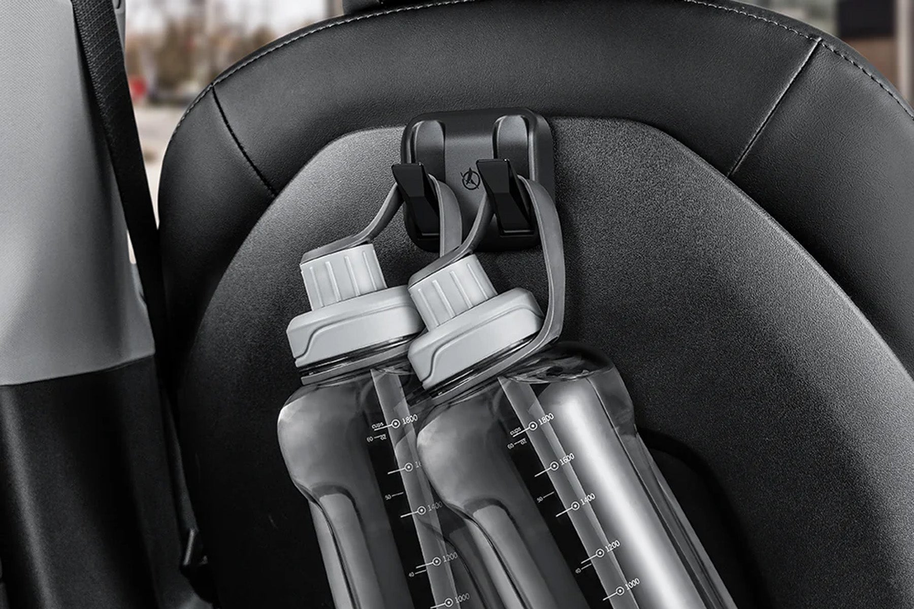 Car Seat Back Hooks (2-Pack) for Tesla Model S / 3 / X / Y | HALOBLK