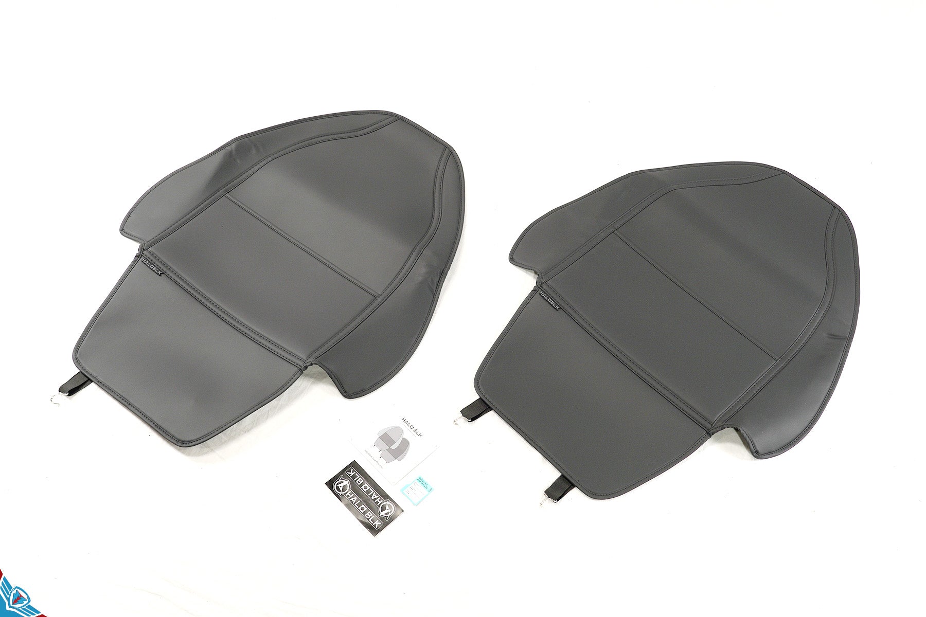 2017-2026 Tesla Model 3, Y, S & X (All Gen) Premium Leather Seat Back Protector Covers | HALOBLK