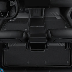 2024+ Tesla Model 3 (Highland) Custom Fit Dual Layer Carpet & Synthetic Floor Mats | HALOBLK