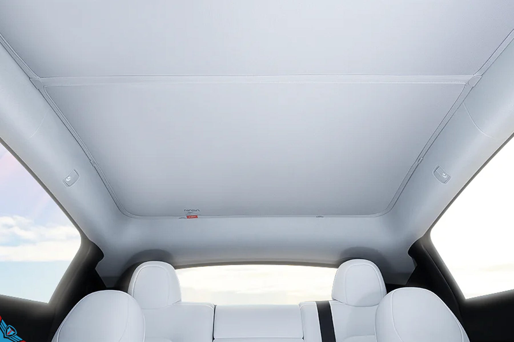 2019-2025 Tesla Model 3 (Highland) & Model Y (1st-Gen) Voyager 2 Modular Nano Ice Crystal Silk Glass Roof Sunshade | HALOBLK