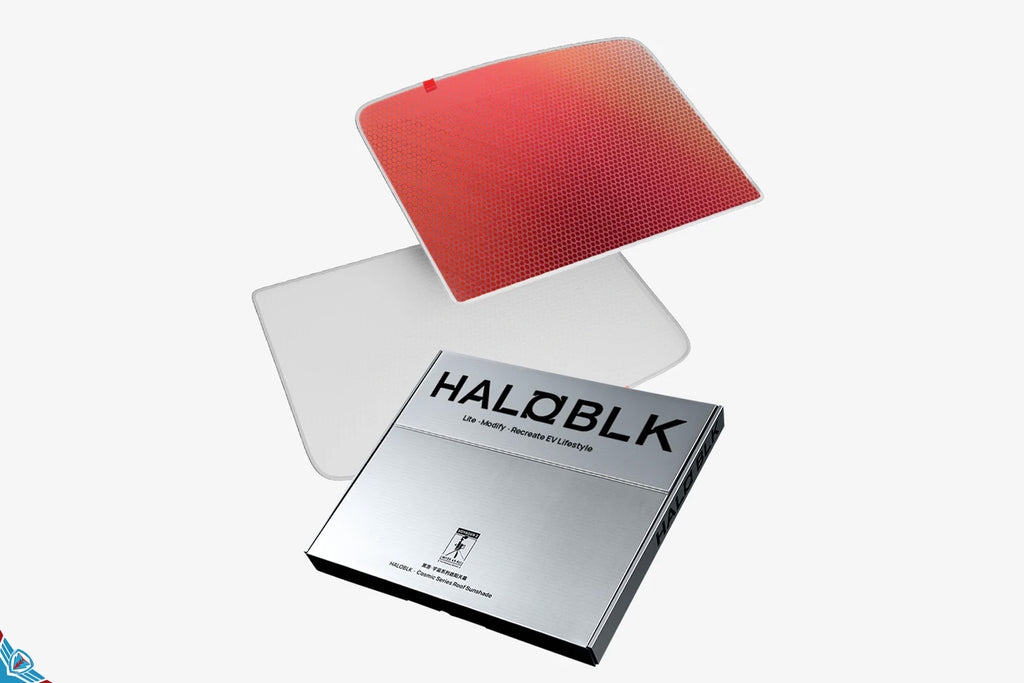 2019-2025 Tesla Model 3 (Highland) & Model Y (1st-Gen) Voyager 2 Modular Nano Ice Crystal Silk Glass Roof Sunshade | HALOBLK