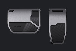 2017-2024 Tesla Model 3 & Model Y (MK1) Modern Aluminum Alloy Pedal Set | HALOBLK