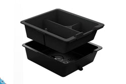 2017-2024 Tesla Model 3 / Model Y (MK1) Hidden Sliding ABS/Silicone Center Console Storage Tray Organizer | HALOBLK