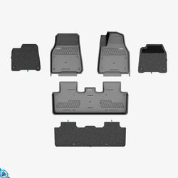 2020-2024 Tesla Model Y (1st Gen) Custom Fit Dual Layer Floor Mats | HALOBLK