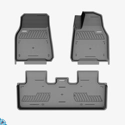 2020-2024 Tesla Model Y (1st Gen) Custom Fit Dual Layer Floor Mats | HALOBLK