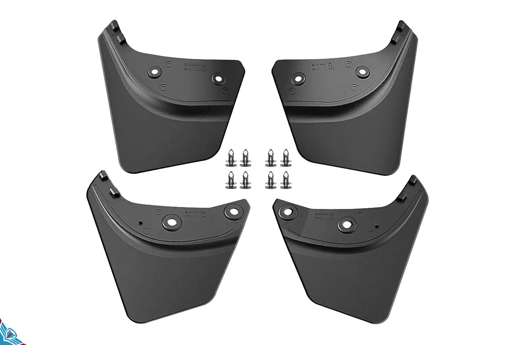2019+ Tesla Model Y (1st-Gen/Juniper) OEM+ Style PP/TPV Mud Flaps | HALOBLK