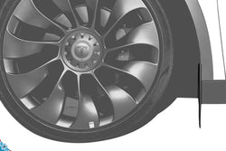 2019+ Tesla Model Y (1st-Gen/Juniper) OEM+ Style PP/TPV Mud Flaps | HALOBLK