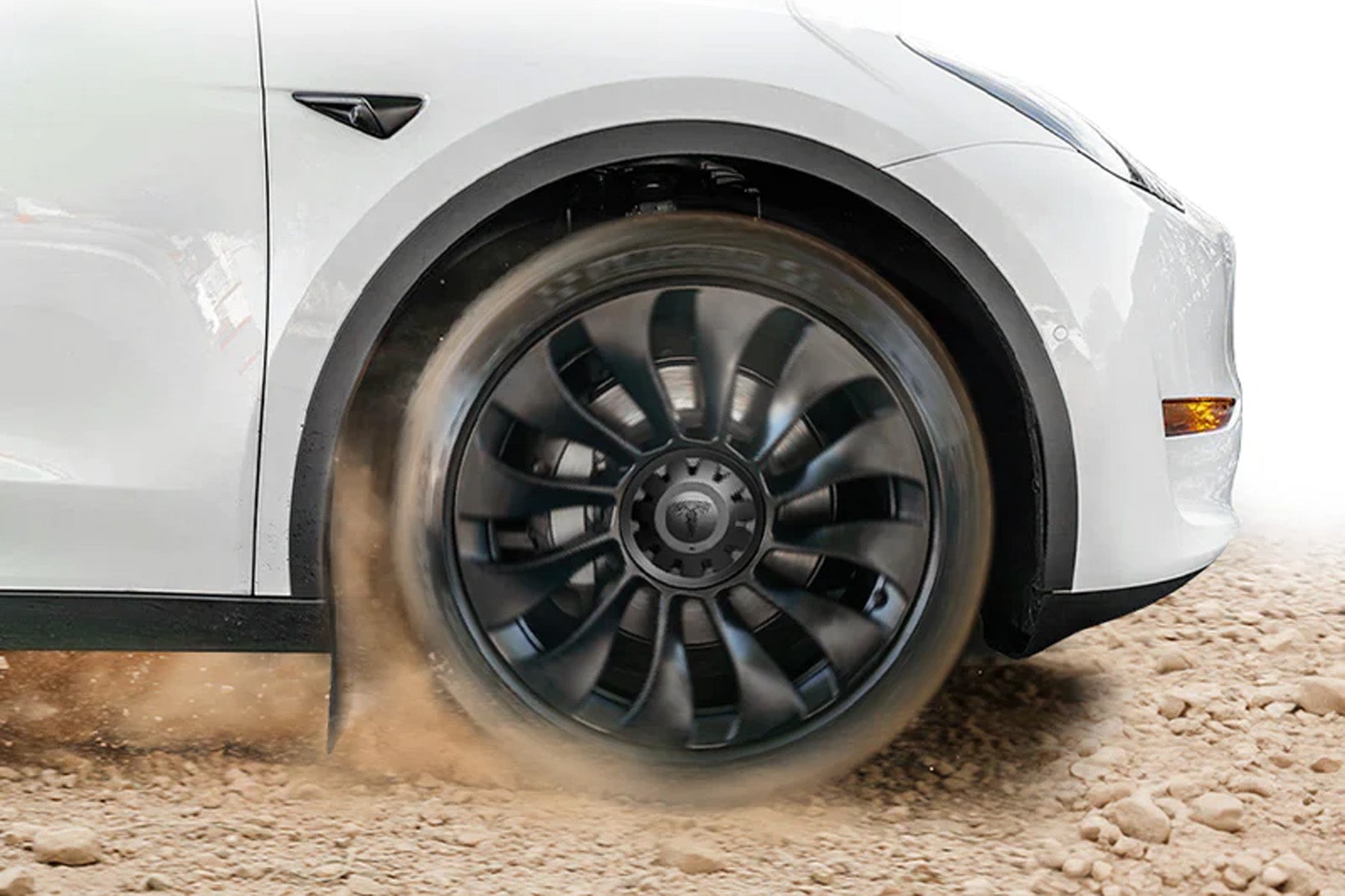 2019+ Tesla Model Y (1st-Gen/Juniper) OEM+ Style PP/TPV Mud Flaps | HALOBLK