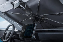 2012-2026 Tesla Model 3/Y/S (Universal) Voyager 2 Premium Fabric Sunshade Umbrella | HALOBLK