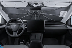 2012-2026 Tesla Model 3/Y/S (Universal) Voyager 2 Premium Fabric Sunshade Umbrella | HALOBLK