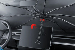 2012-2026 Tesla Model 3/Y/S (Universal) Voyager 2 Premium Fabric Sunshade Umbrella | HALOBLK