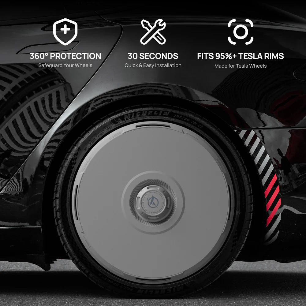 2025+ Tesla Model Y (Juniper) HALODISC 2 Ready-to-Paint (RTP) Customizable Wheel Covers (Set of 4) | HALOBLK Main image