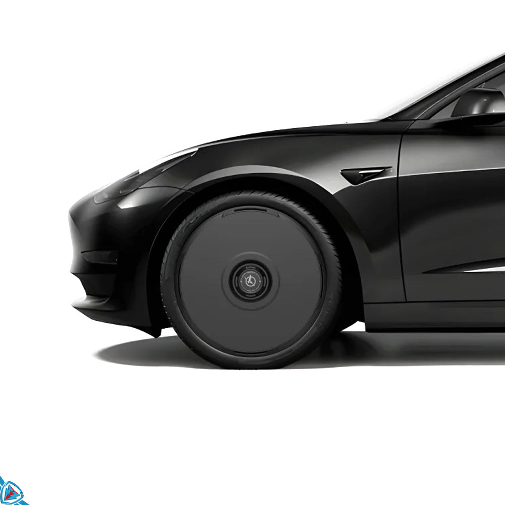 2017-2023 Tesla Model 3 (1st-Gen) HALODISC 2 Ready-to-Paint (RTP) Customizable Wheel Covers (Set of 4) | HALOBLK Main image