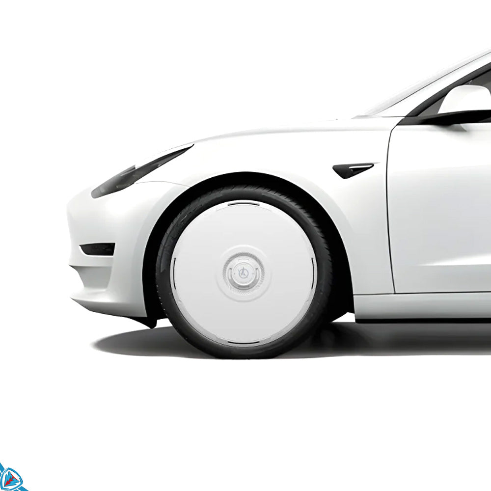 2017-2023 Tesla Model 3 (1st-Gen) HALODISC 2 Ready-to-Paint (RTP) Customizable Wheel Covers (Set of 4) | HALOBLK
