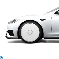 2017-2026 Tesla Model S HALODISC 2 Ready-to-Paint (RTP) Customizable Wheel Covers (Set of 4) | HALOBLK