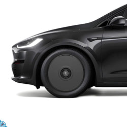 2017-2026 Tesla Model X HALODISC 2 Ready-to-Paint (RTP) Customizable Wheel Covers (Set of 4) | HALOBLK