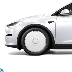 2017-2026 Tesla Model X HALODISC 2 Ready-to-Paint (RTP) Customizable Wheel Covers (Set of 4) | HALOBLK