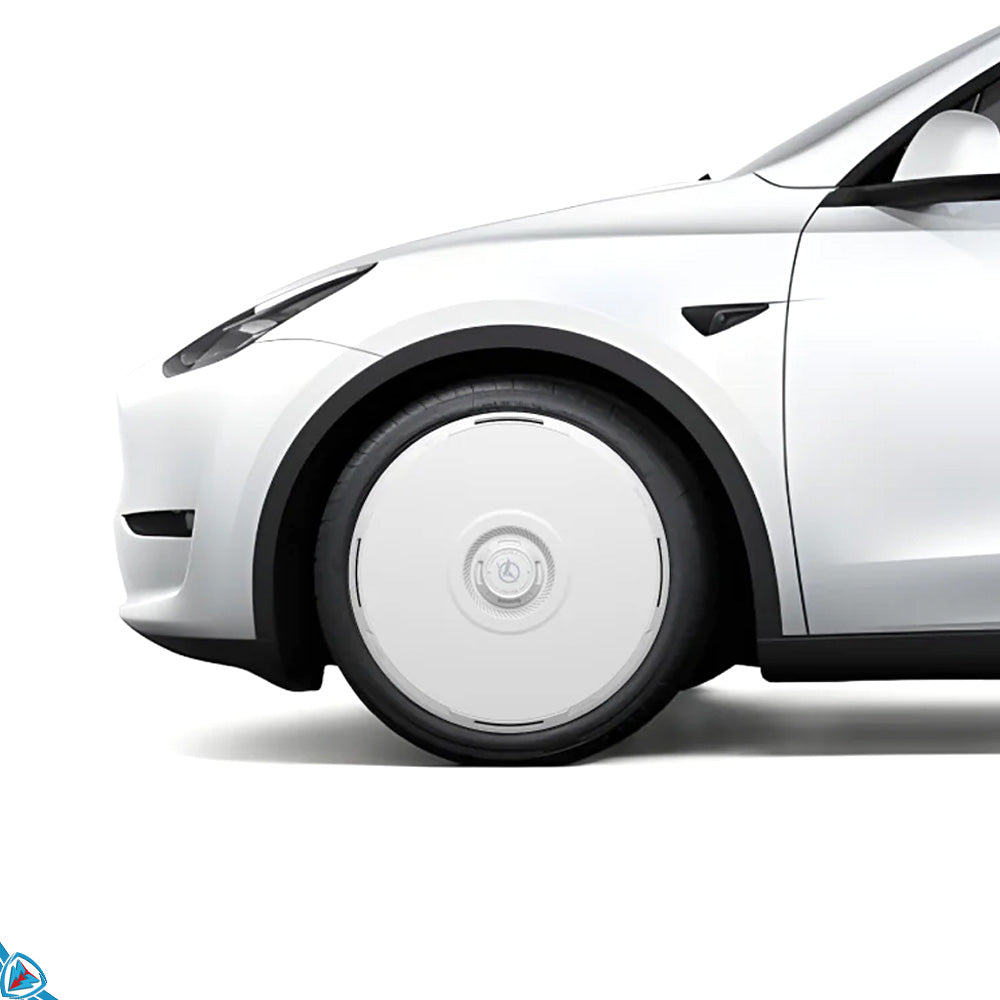 2020-2024 Tesla Model Y (1st-Gen) HALODISC 2 Ready-to-Paint (RTP) Customizable Wheel Covers (Set of 4) | HALOBLK