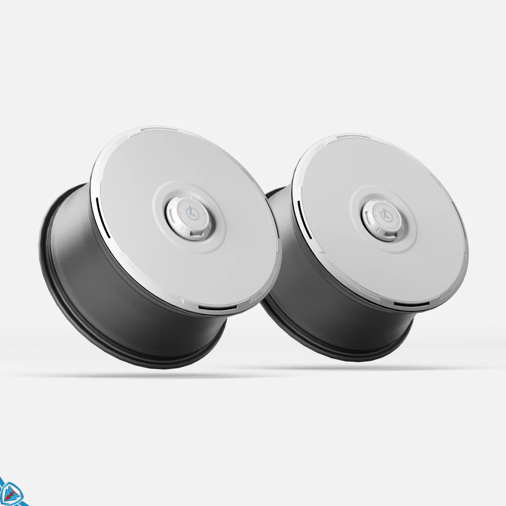 2025+ Tesla Model Y (Juniper) HALODISC 2 Ready-to-Paint (RTP) Customizable Wheel Covers (Set of 4) | HALOBLK