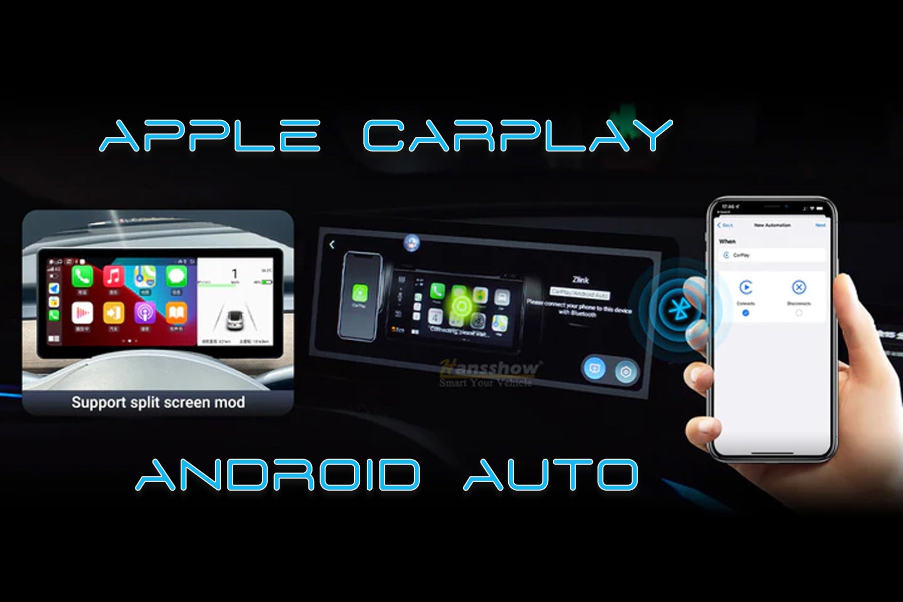 10.25-inch Touch Screen Dashboard Display Screen for Tesla Model 3 and Model Y (Wireless Apple Carplay & Android Auto) | Hansshow Secondary image