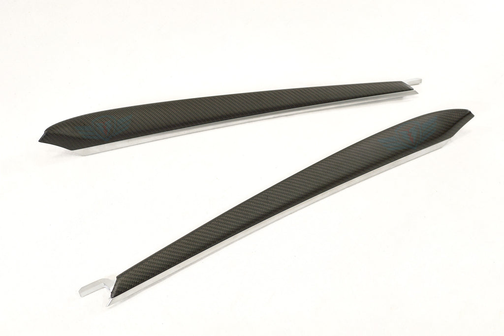 2017-2023 Tesla Model 3 & Model Y (MK1) OEM+ Style Genuine Carbon Fiber Dashboard & Front Door Trim Replacement Kit | Hansshow