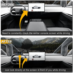 2024+ Tesla Cybertruck (MK1) Modern Digital HD LCD Dashboard Instrument Cluster Display | Hansshow