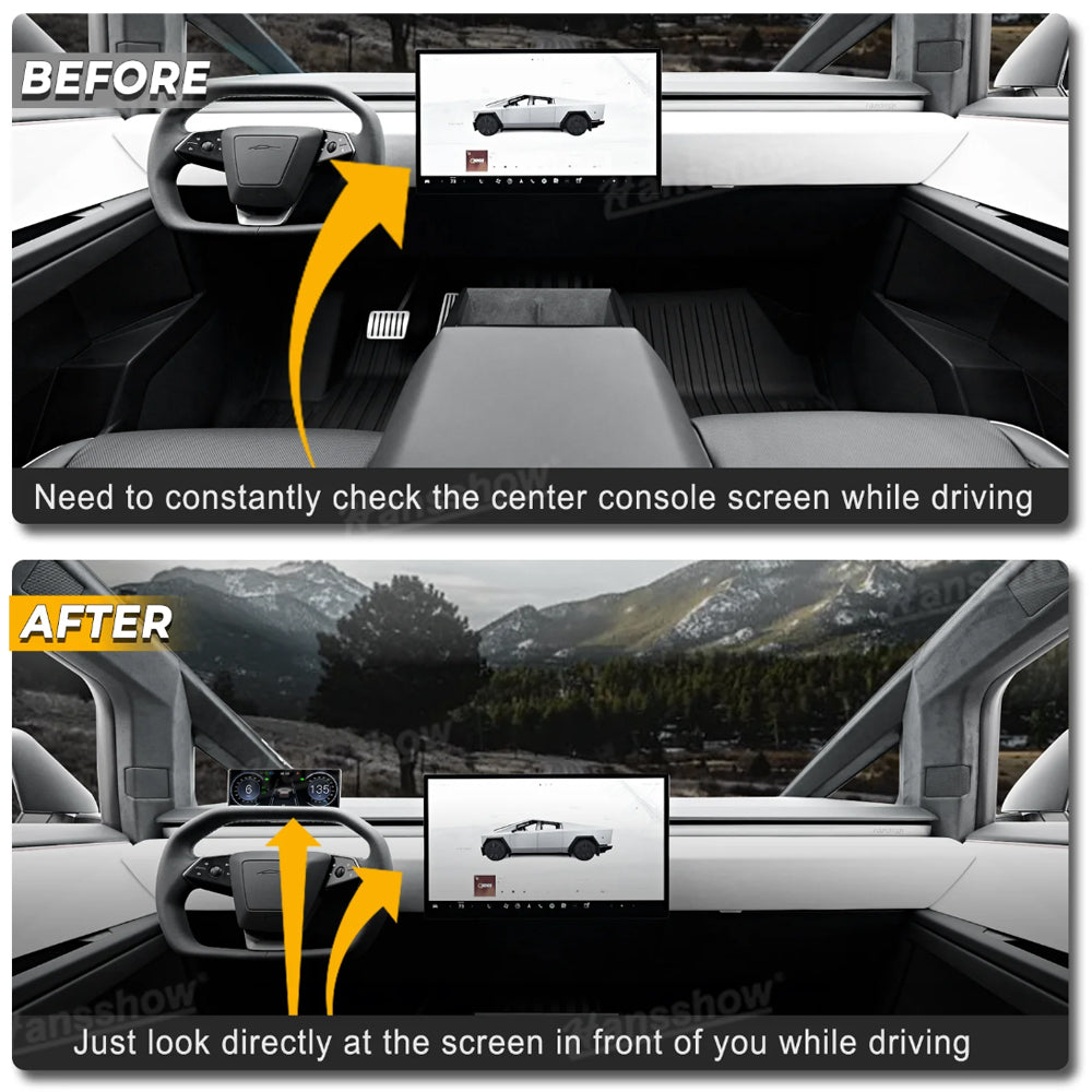 Tesla Cybertruck Dashboard Screen FC9 9 Inches Instrument Cluster Display| Hansshow