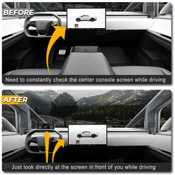 2024+ Tesla Cybertruck (MK1) Modern Digital HD LCD Dashboard Instrument Cluster Display | Hansshow