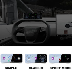 2024+ Tesla Cybertruck (MK1) Modern Digital HD LCD Dashboard Instrument Cluster Display | Hansshow