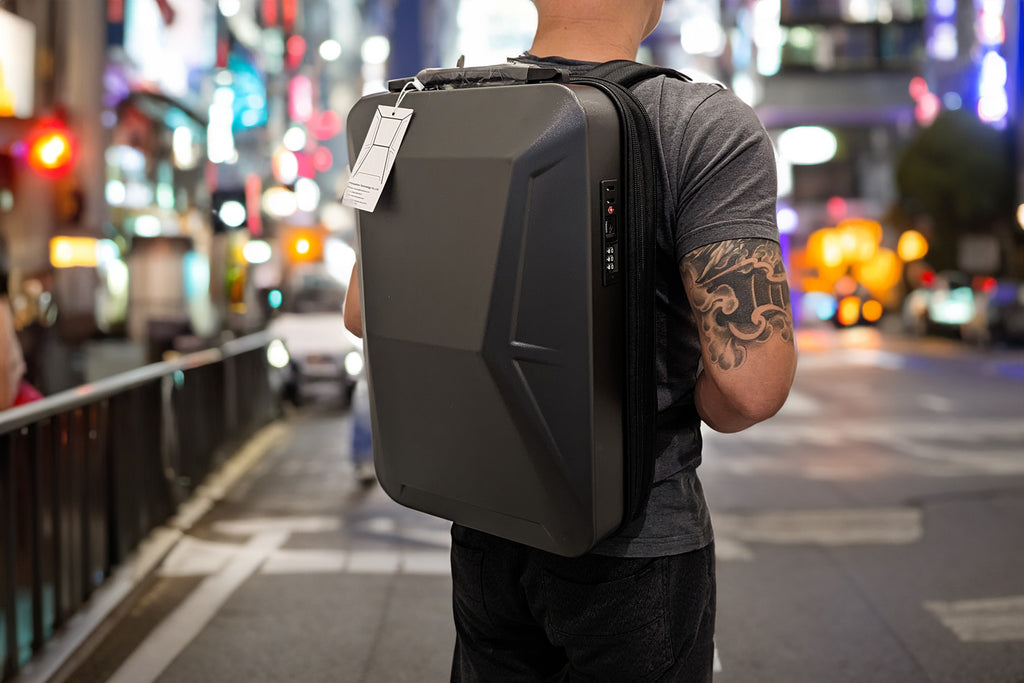 2024-2026 Tesla Cybertruck (MK1) Cybervault Style Polycarbonate/Carbon Fiber Backpack | Hansshow
