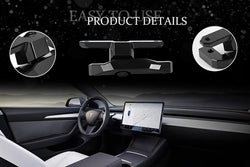 2017-2026 Tesla Model 3 & Model Y (MK1/Highland) Adjustable Aluminum Alloy Touch Screen Swivel Mounting Kit | Hansshow