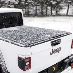 2020-2026 Jeep Gladiator (JT) Revolver X4s Matte Black Aluminum Tonneau Cover with T-Slot Rails | BAK Industries